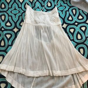 Free People Flowy White Tank